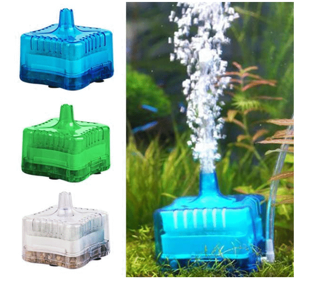 RS-04B Mini Bio Sponge Filter with Filter Media & Airstone – Suitable for Betta and Small Fish Tanks (Random Color, Air Pump Not Included)