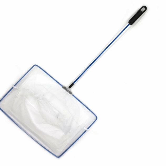 Aquarium Fish Net Cleaner | 10" Nylon Mesh Net with Blue Handle – Safe for All Fish – Quick Catch White Net for Fish Tanks – Pack of 1