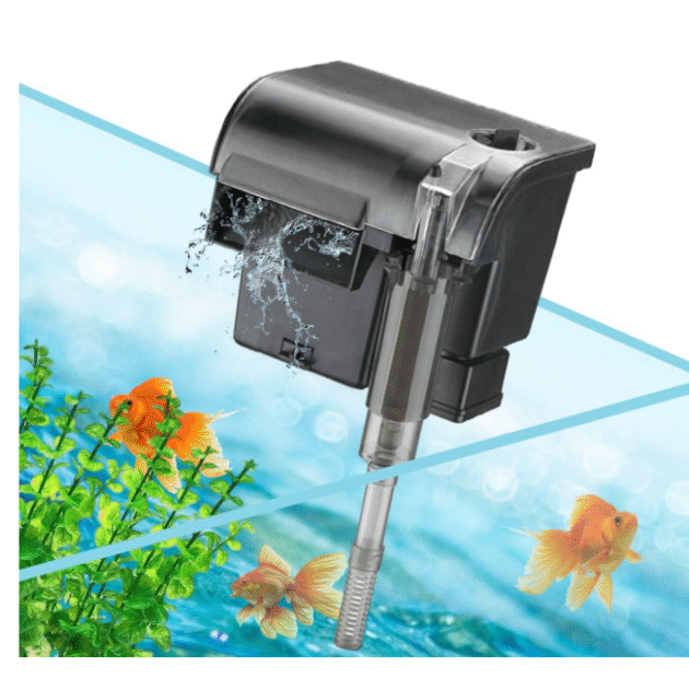 Rs-2000 Water Fall Style Bio Mini Hang On Filter For Aquarium Fish Tank Power : 5W Output : 800L/H
