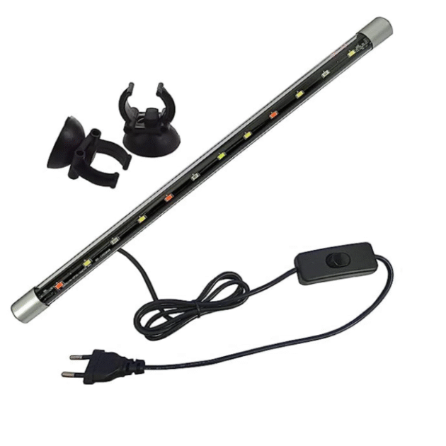 (T4-40F | 4W | )  T4 Series Glass Aquarium Submersible LED Light/Lamp for Fish Tank (Light Color: Blue + White)