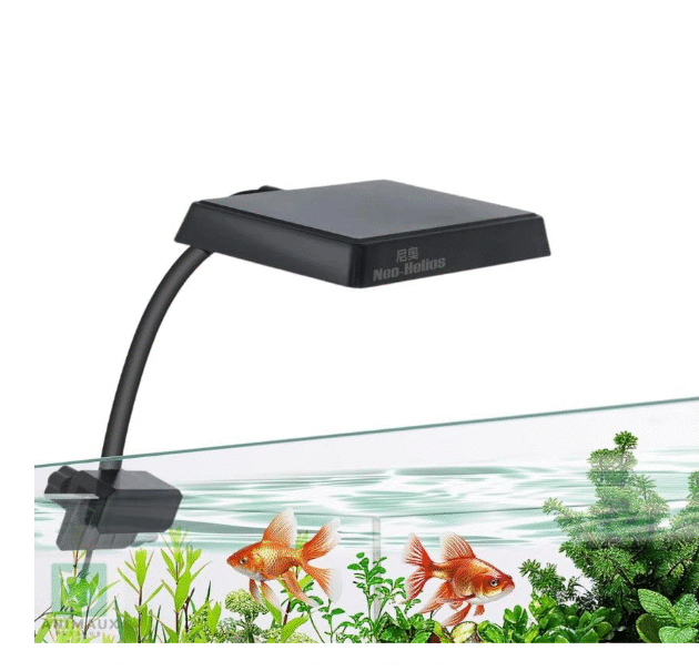 NEO Helios Flat Nano (S3 PRO+) Full Spectrum Planted Aquarium LED Light for Fish Tank Upto 2 FEET | Clip ON Aquarium LED LAMP with Super Bright | 360° Rotation Freely Adjustment (13W)