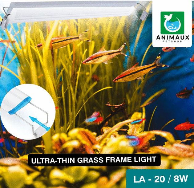 LA 20 | 8W | 20-30CM LA Series Ultra Thin Grass Frame Aquarium Light