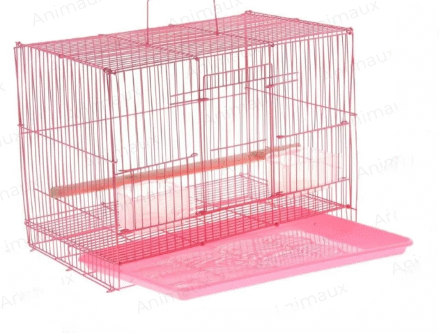 1.25 FEET (15INCH) Pink Best Bird Cage, for love birds,Parrot,Budgie,Cocktail