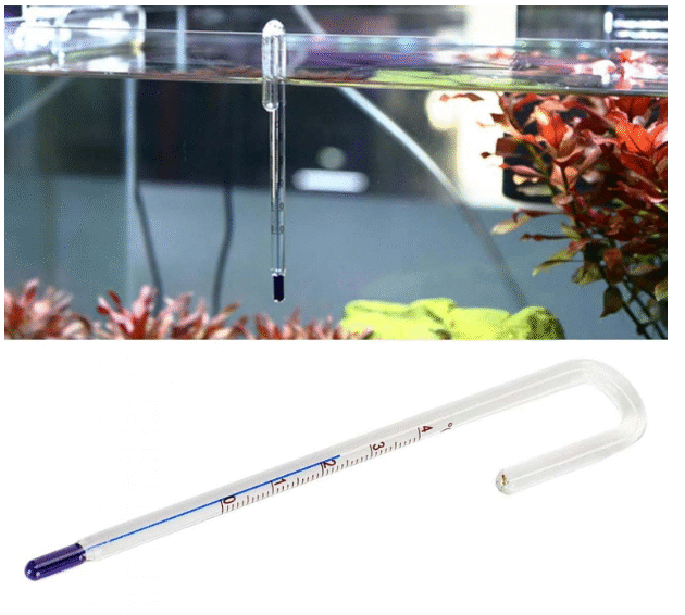 Aquarium Fish Tank Hanging Thermometer No Sucker Needed | Accurate Reading
