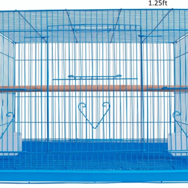 1.25 FEET (15INCH) Blue Best Bird Cage, for love birds,Parrot,Budgie,Cocktail