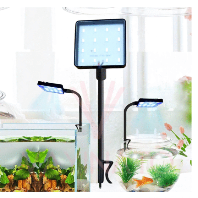 Animaux  LY-307 (Square Shaped) 6.4W | Fit for 1.5 Feet Tank High Brightness Clip On Aquarium LED Light