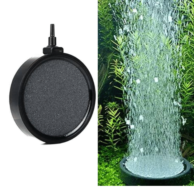 Animaux 3 Inch Round Air Stone Disc Bubble Diffuser (Motor Not Included) for Aquarium Fish Tank Hydroponics Pump Ceramic Airstones Air Pump