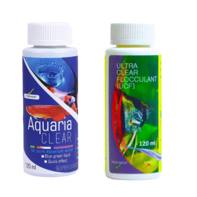 Animaux Aquatic Remedies Aquarium Fish Tank Water Clarifier | Quickly Removes Cloudiness | Makes Crystal Clear Fish Tanks (Aqua Clear 120Ml+Ucf 120 Ml Combopack 2 * 120-240Ml)
