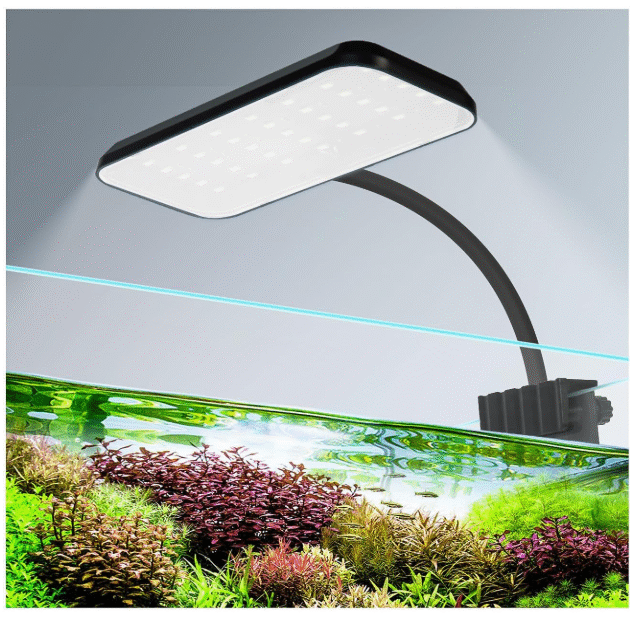 Animaux RS Electricals Deyao | 12 Watts Clip On Back Full Spectrum Planted Aquarium LED Light | 360 Degree | Flexible Head | Suits Upto 2.5Ft Tank