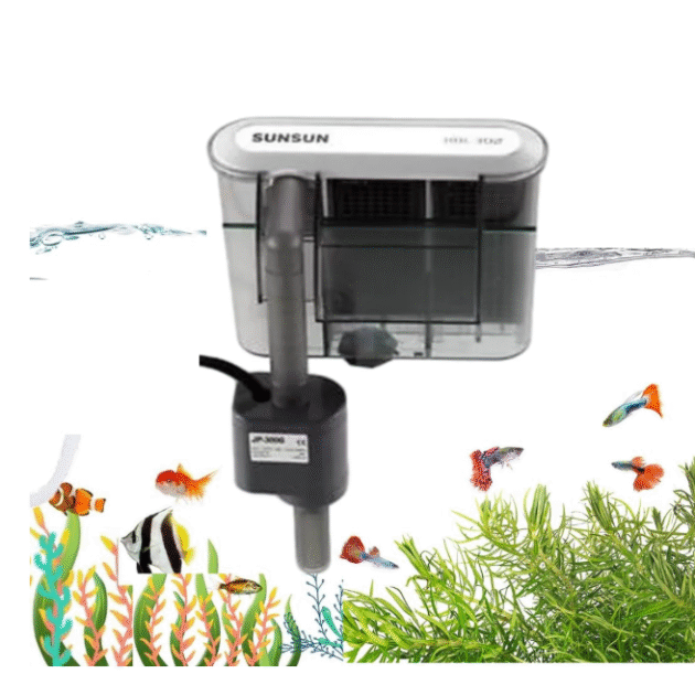 Animaux Sunsun HBL-302 Aquarium Hang On Filter | Power : 3W | Flow : 350L/H