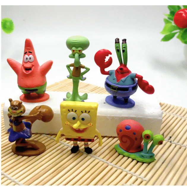 Animaux 6 Pcs Cute Figure Model Aquarium Fish Tank Landscape Ornaments | Cute & Lifelike Ornaments for a Magical Underwater World