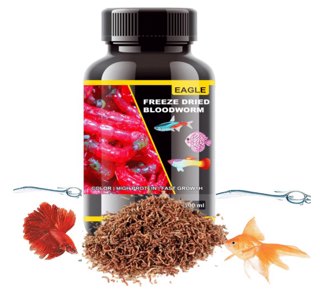 Animaux Eagle Freeze Dried Blood Worm 100ML | Colour | High Protein